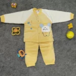 Sunny Bear Fleece Winter Set – Yellow